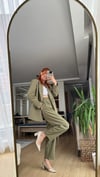 HAKİ HAVUÇ PANTOLON  ASTARLI CEKET TAKIM ELBİSE