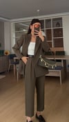 HAKİ ZRA HAVUÇ  PANTOLON ASTARLI CEKET TAKIM
