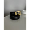 İthal Leather Siyah Kemer