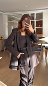 Kahve Çizgili  Havuç Pantolon Ceket Takım 