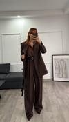 Kahve Premium Kalite Ceket Takım Elbise 