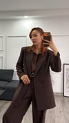 Kahve Premium Kalite Ceket Takım Elbise 