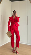 KIRMIZI BIANCA SCULPT BLAZER 