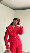 KIRMIZI BIANCA SCULPT BLAZER 