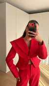 KIRMIZI BIANCA SCULPT BLAZER 
