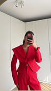 KIRMIZI BIANCA SCULPT BLAZER 