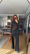 Kürklü Blazer Pantolon Takım Elbise