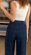 Lacivert Ekose Premium  Pantolon Ceket Takım 