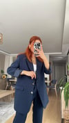 LACİVERT TENSEL KUMAŞ ASTARLI CEKET TAKIM ELBİSE