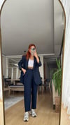 LACİVERT TENSEL KUMAŞ ASTARLI CEKET TAKIM ELBİSE