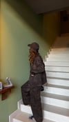 Leopar Denim Ceket Pantolon Takım