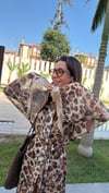 Leopar Saten Pamuk Pareo 