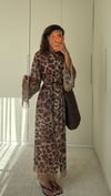 Leopar Saten Pamuk Pareo 