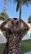 Leopar Saten Pamuk Pareo 