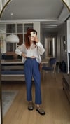 Massm. Bel Latikli Tensel Pantolon Indigo 