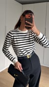 Massm. Siyah Çizgili Triko 
