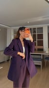 Mor Havuç Pantolon Ceket Takım 