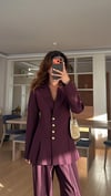 Mürdüm Hafif Belden Oturtma Top Gold Düğme Takım 