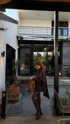 Pelerin Detaylı Blazer Kahve 