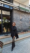 Pelerin Detaylı Blazer Siyah 