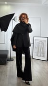Pelerin Detaylı Blazer Siyah 