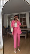 PEMBE  HAVUÇ PANTOLON CEKET TAKIM ELBİSE
