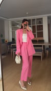 PEMBE  HAVUÇ PANTOLON CEKET TAKIM ELBİSE