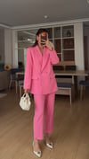 PEMBE  HAVUÇ PANTOLON CEKET TAKIM ELBİSE
