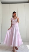 Pembe   Helen Astarlı Elbise