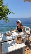 Puantiyeli Şort Beyaz 