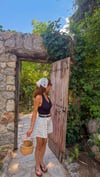 Puantiyeli Şort Beyaz 