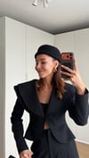 SİYAH BIANCA SCULPT BLAZER 