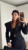 SİYAH BIANCA SCULPT BLAZER 