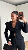 SİYAH BIANCA SCULPT BLAZER 