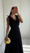 Siyah  Helen Astarlı Elbise