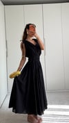 Siyah  Helen Astarlı Elbise