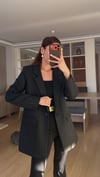 Siyah Tek Düğme Astarlı Blazer