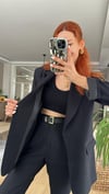 SİYAH TENSEL KUMAŞ ASTARLI CEKET TAKIM ELBİSE