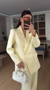 SOFT SARI ZRA HAVUÇ  PANTOLON ASTARLI CEKET TAKIM