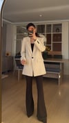 Taş Tek Düğme Astarlı Blazer