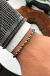 Dogal Taşlı Ayarlanabilir Unisex Bileklik