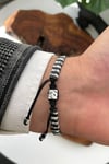 Dogal Taşlı Ayarlanabilir Unisex Bileklik