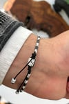 Dogal Taşlı Ayarlanabilir Unisex Bileklik