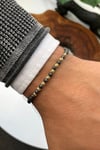 Dogal Taşlı Ayarlanabilir Unisex Bileklik