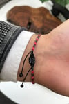 Dogal Taşlı Ayarlanabilir Unisex Bileklik