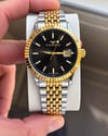 Ferro Italian Design Erkek Saati Tırtıklı Bezel Gold Gümüş Kol Saati