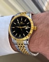 Ferro Italian Design Erkek Saati Tırtıklı Bezel Gold Gümüş Kol Saati