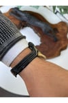 Kartal Figürlü Eskitme-siyah Renkli Erkek Bileklik
