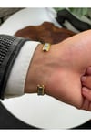 Özel Tasarım Hematit Taşlı Ayarlanabilir Unisex Bileklik