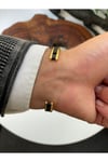 Özel Tasarım Hematit Taşlı Ayarlanabilir Unisex Bileklik